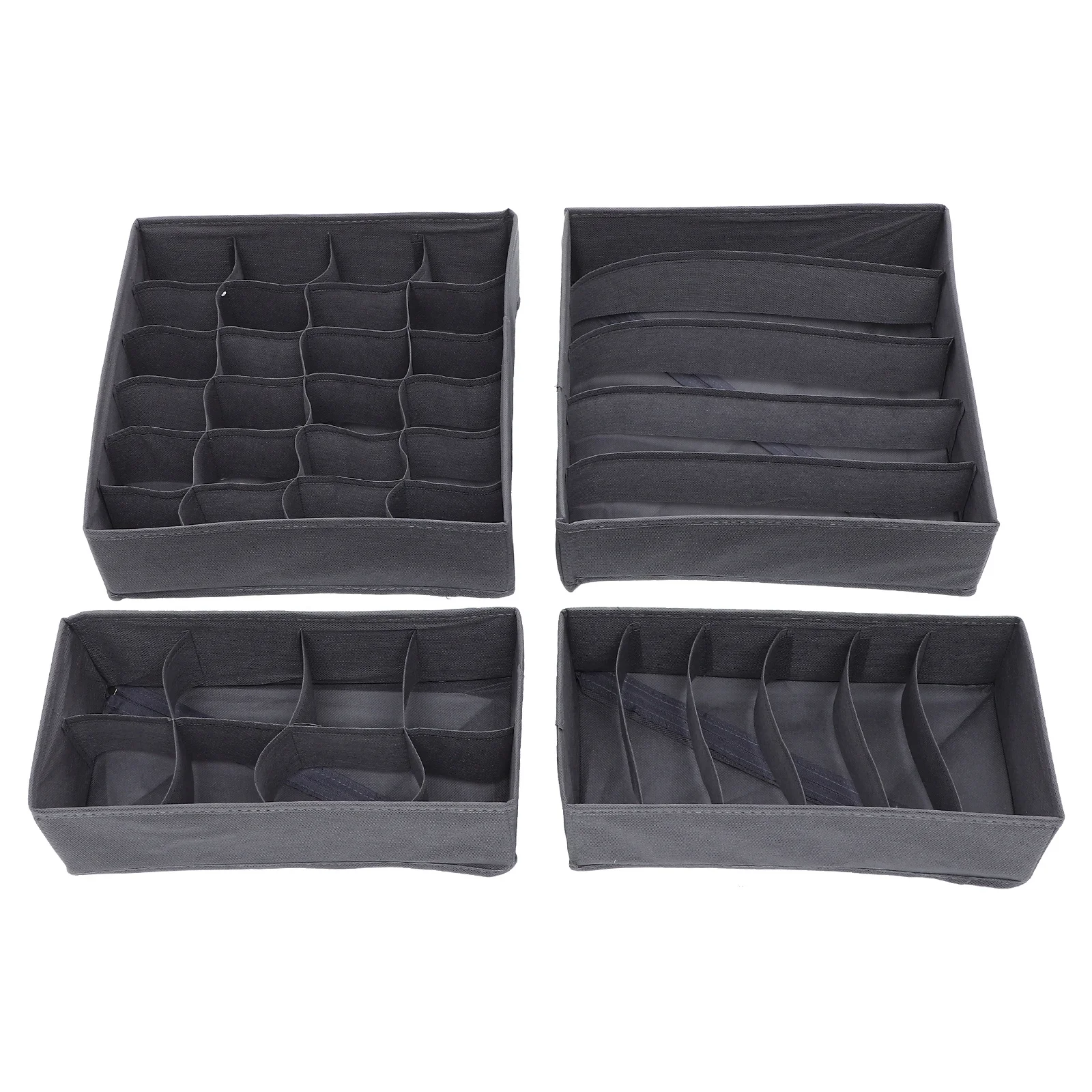 4Pcs Underwear Storage Organizers Non Woven Fabric Divided Drawer Sock Holder Dresser Closet Organizers Container for Underwear
4Pcs Underwear Storage Organizers Non Woven Fabric Divided Drawer Sock Holder Dresser Closet Organizers Container for Underwear