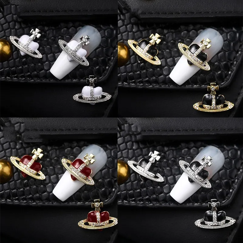 Nail Art Heart Rhinestones Planet Charms Gold/Silver Zircon Metal Nail Decorations Luxury Unique Design DIY Manicure Accessories
Nail Art Heart Rhinestones Planet Charms Gold/Silver Zircon Metal Nail Decorations Luxury Unique Design DIY Manicure Accessories