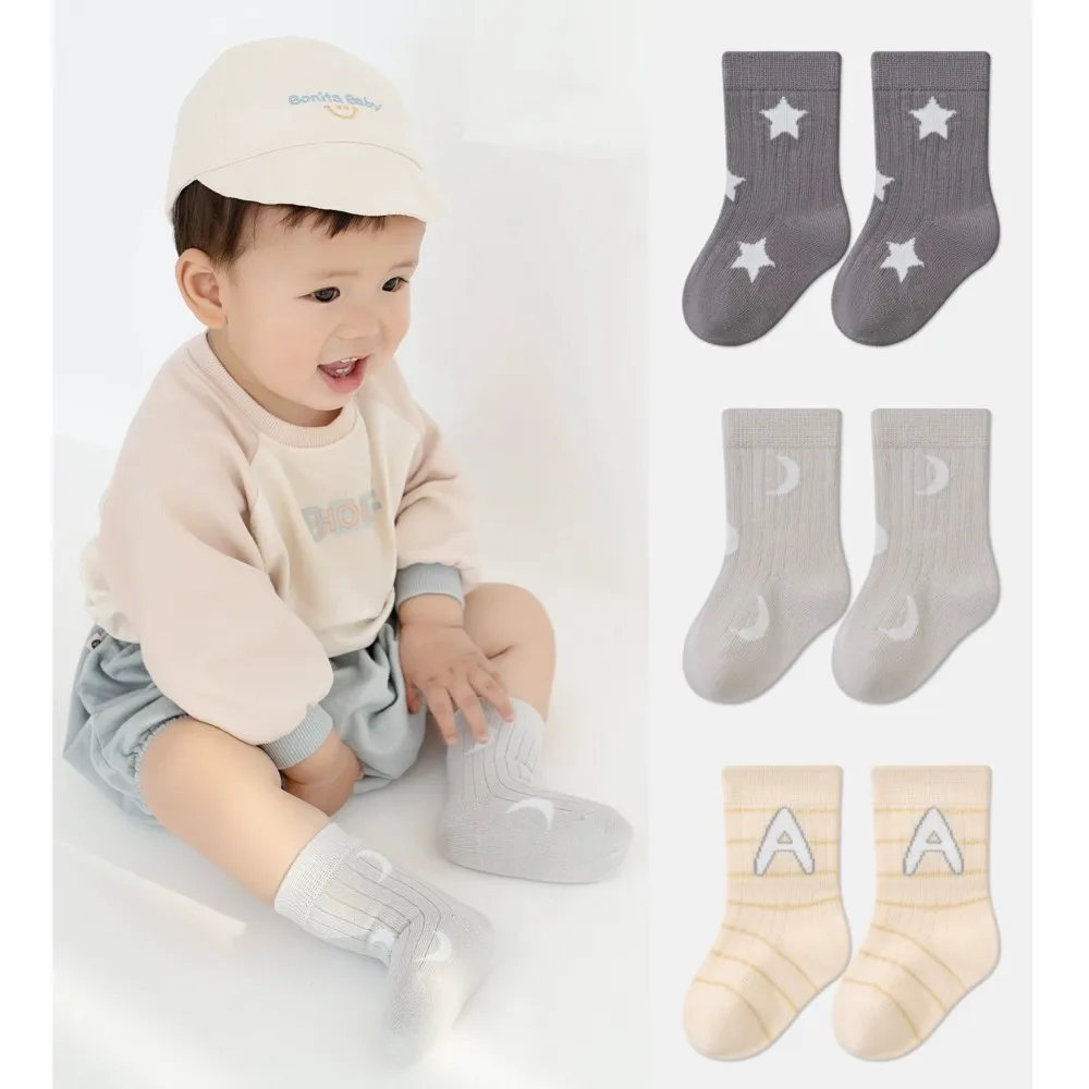 3 Pairs Thick Baby Cotton Socks Spring Autumn Kids Middle Tube Socks Boy Girl Newborn Footwear Star Moon Children Sock 0-8Year
3 Pairs Thick Baby Cotton Socks Spring Autumn Kids Middle Tube Socks Boy Girl Newborn Footwear Star Moon Children Sock 0-8Year