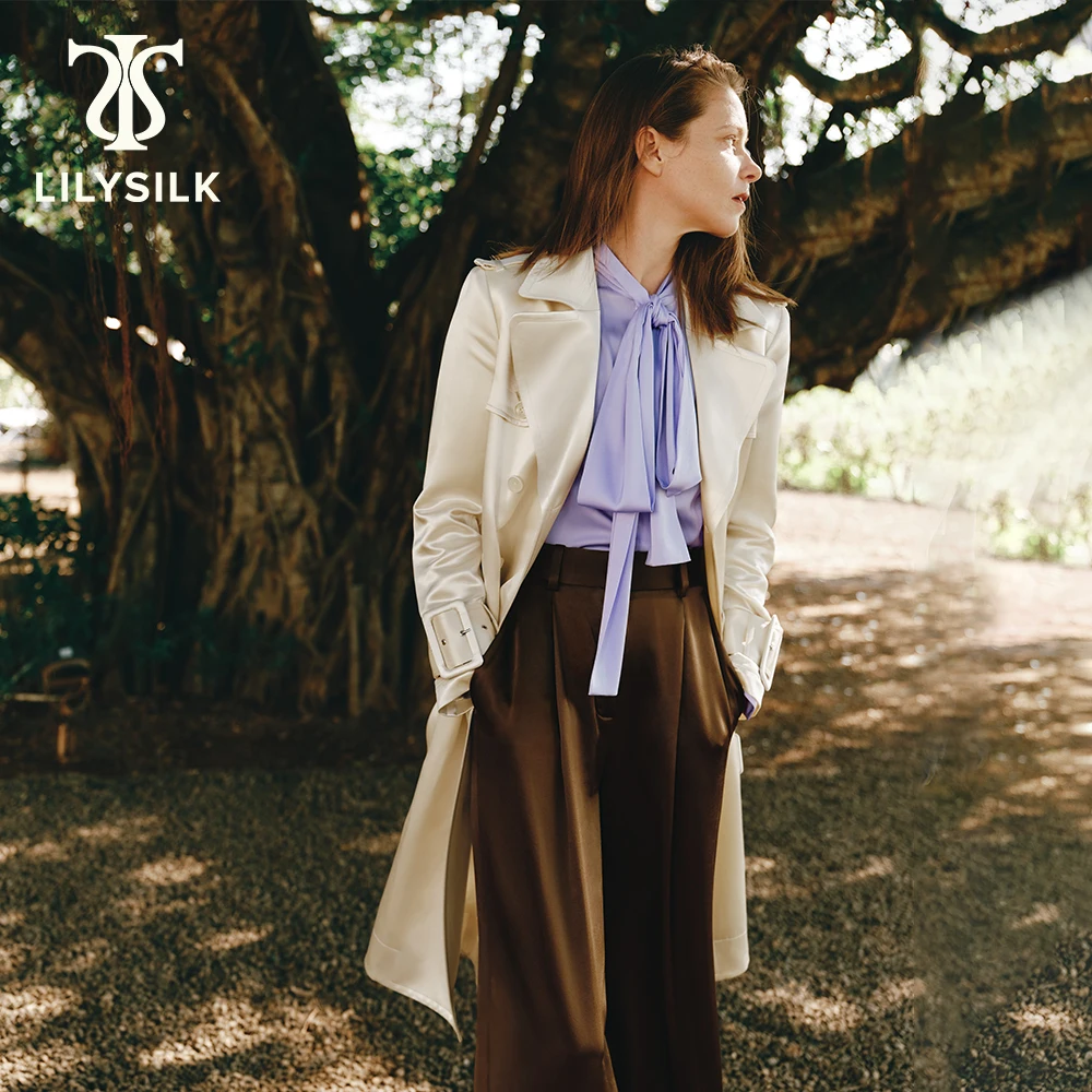 LILYSILK Silk -Wool Blend Belted Trench Coat for Women 2024 New Luxury 40 Momme Outwear Office Lady Clothing Free Shipping
LILYSILK Silk -Wool Blend Belted Trench Coat for Women 2024 New Luxury 40 Momme Outwear Office Lady Clothing Free Shipping