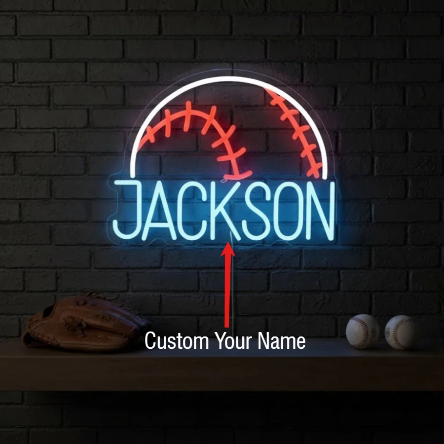 Неоновая вывеска «Бейсбол» на заказ, светодиодная, с питанием от USB, настенный декор для дома, спортзала, бара, спальни | Идеальный подарок на день рождения для любителей спорта
Неоновая вывеска «Бейсбол» на заказ, светодиодная, с питанием от USB, настенный декор для дома, спортзала, бара, спальни | Идеальный подарок на день рождения для любителей спорта