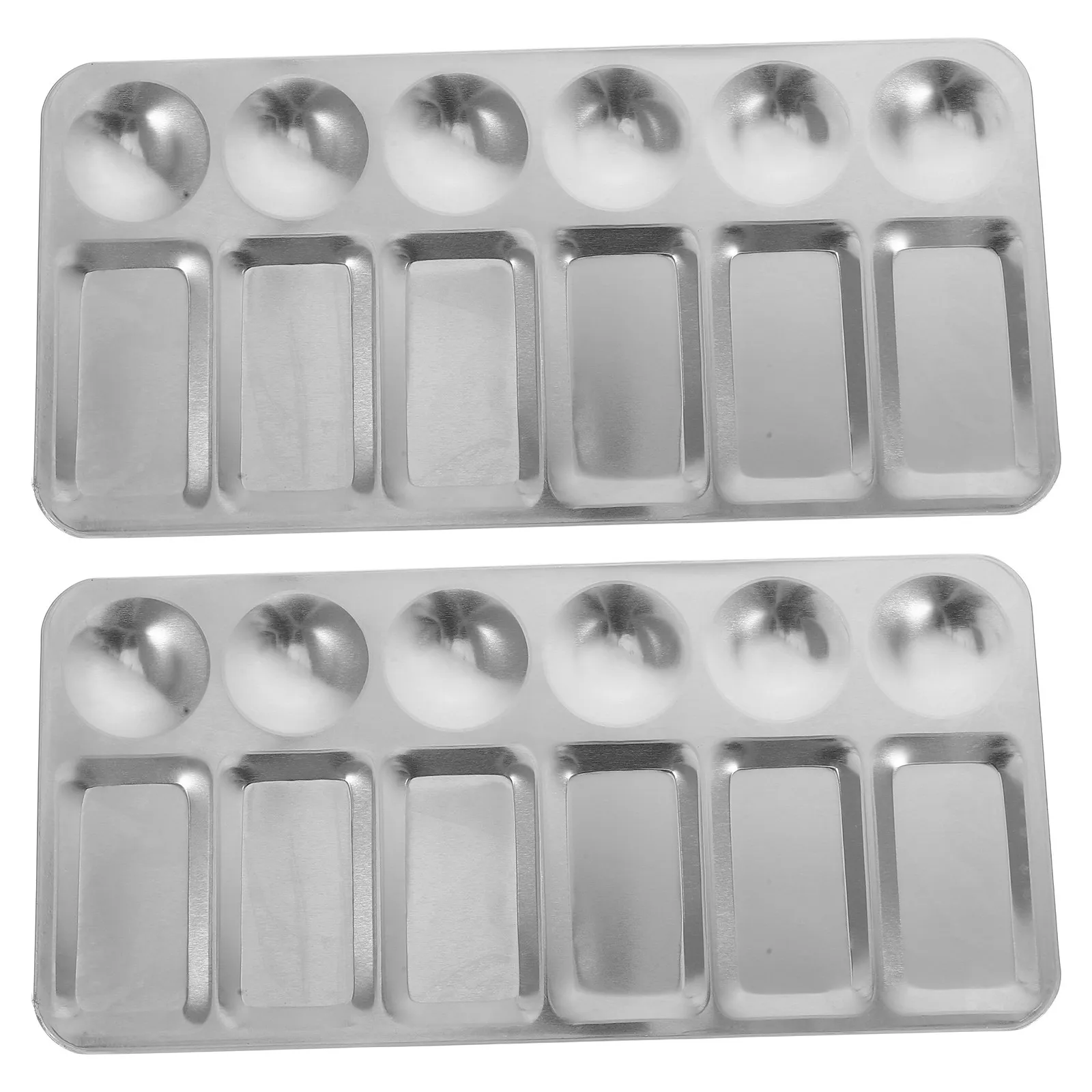 2 шт. палитры для смешивания красок из нержавеющей стали, устойчивые к коррозии, для художников и любителей творчества, пигментные пластины
2 шт. палитры для смешивания красок из нержавеющей стали, устойчивые к коррозии, для художников и любителей творчества, пигментные пластины