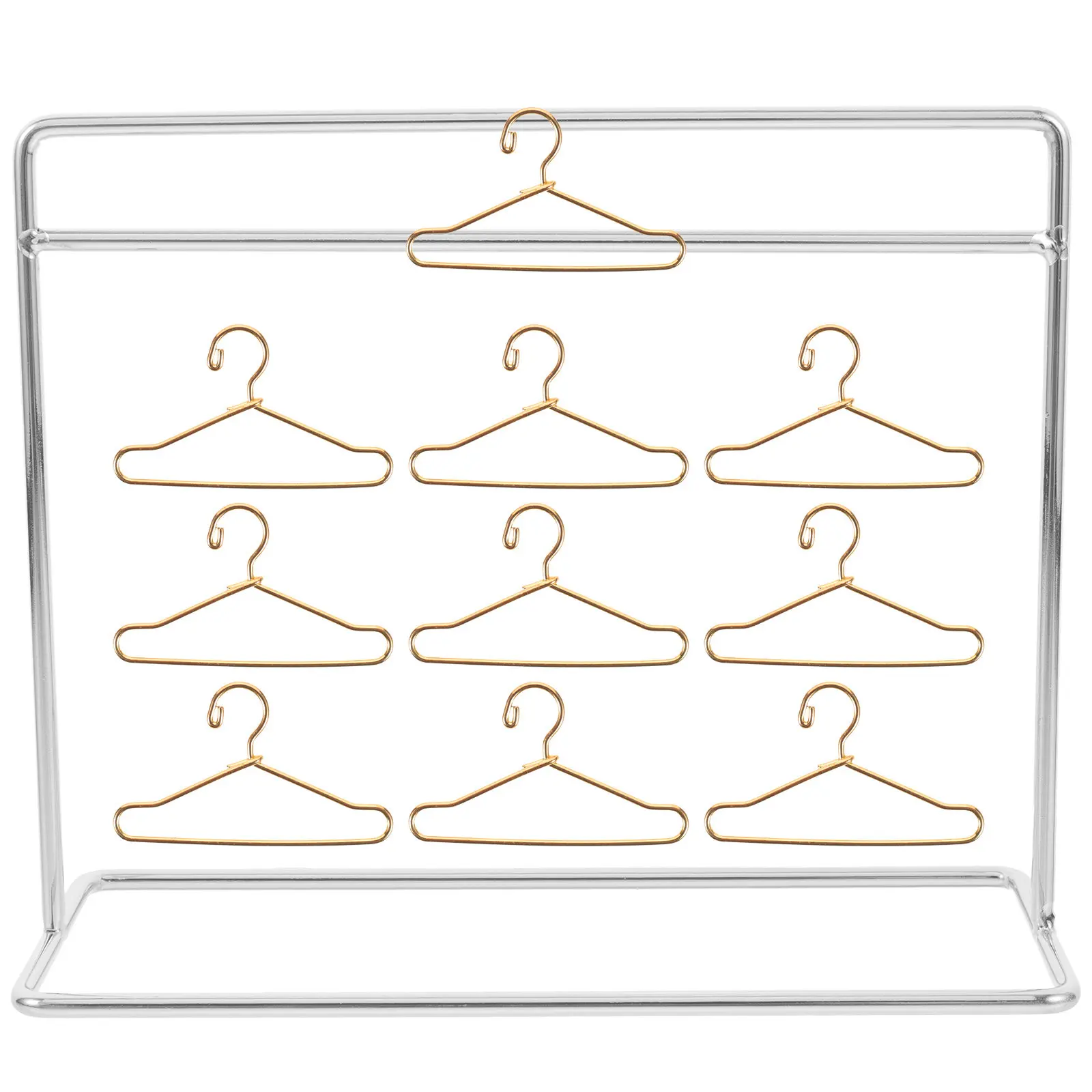 1Set Miniature Hangers Set Metal Dollhouse Clothes Rack Elegant Neat Storage Solution for Miniature Wardrobe Display Decor
1Set Miniature Hangers Set Metal Dollhouse Clothes Rack Elegant Neat Storage Solution for Miniature Wardrobe Display Decor