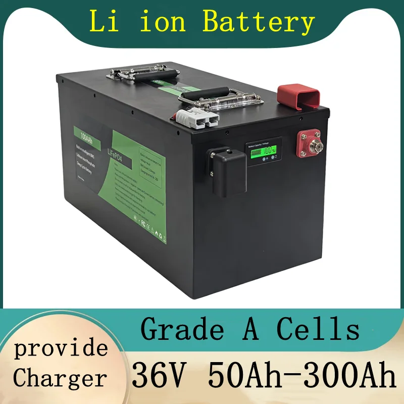 Lithium Ion Battery 36V 100Ah 150Ah 200Ah 300Ah for AGV Forklift boat inverter Energy Storage Golf Cart
Lithium Ion Battery 36V 100Ah 150Ah 200Ah 300Ah for AGV Forklift boat inverter Energy Storage Golf Cart