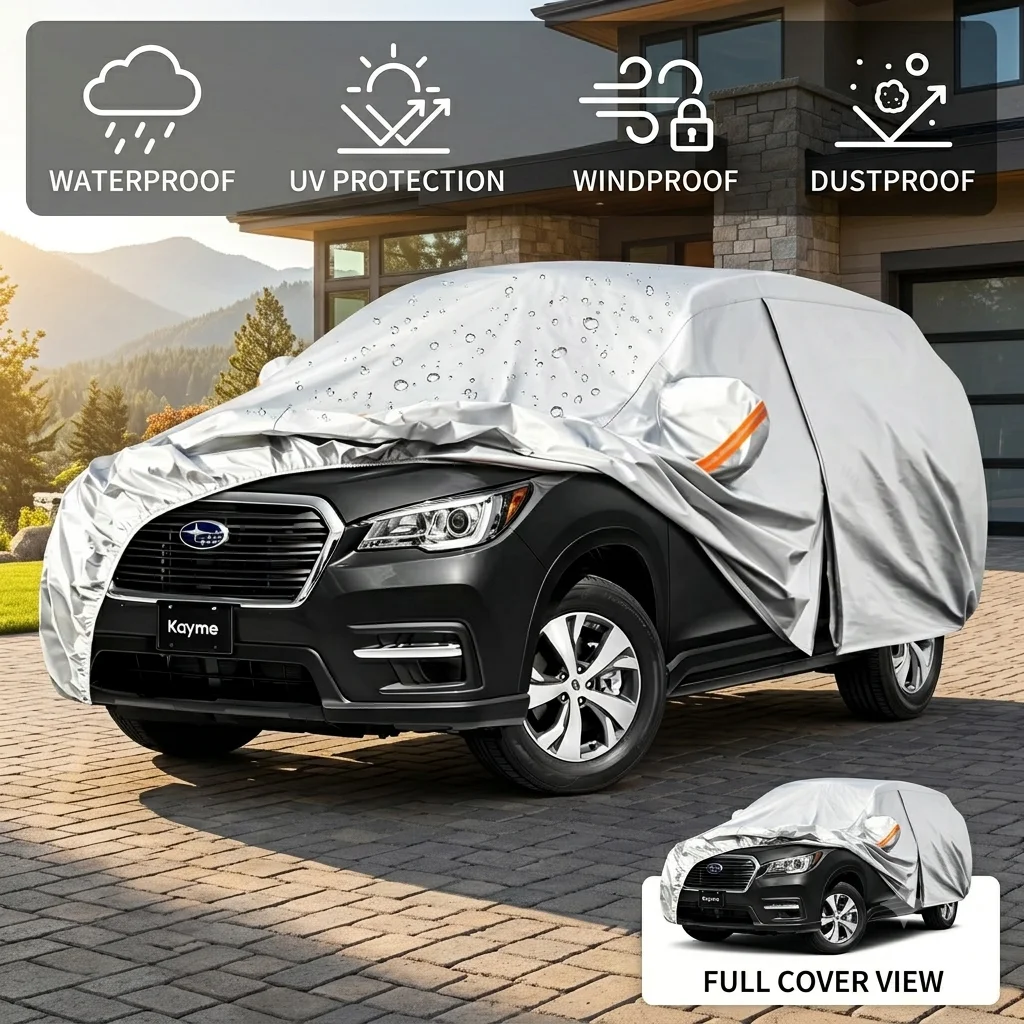 Kayme Snow-proof Car cover 6 Layer All-weather Outdoor Waterproof Dustproof UV-protective Cover Fit for 201 x 78 x 70 inches SUV
Kayme Snow-proof Car cover 6 Layer All-weather Outdoor Waterproof Dustproof UV-protective Cover Fit for 201 x 78 x 70 inches SUV