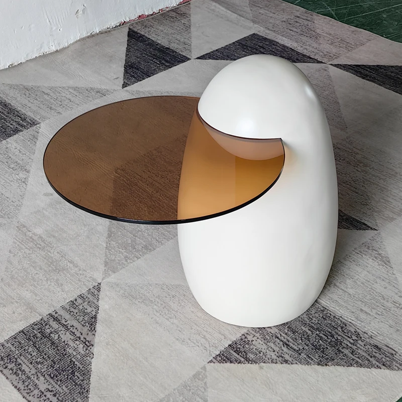 Luxury Art Creative Corner Table Cement Concrete Tempered Glass Modern Round Ornament Side Table
Luxury Art Creative Corner Table Cement Concrete Tempered Glass Modern Round Ornament Side Table