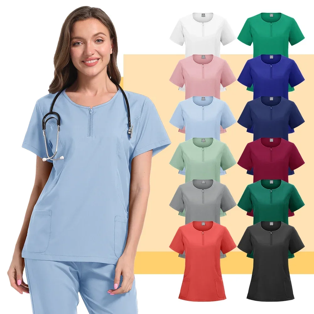 Hospital medical uniforms unisex doctor and nurse scrubs for dermatology dental clinics short-sleeved pocket workwear,
Hospital medical uniforms unisex doctor and nurse scrubs for dermatology dental clinics short-sleeved pocket workwear,