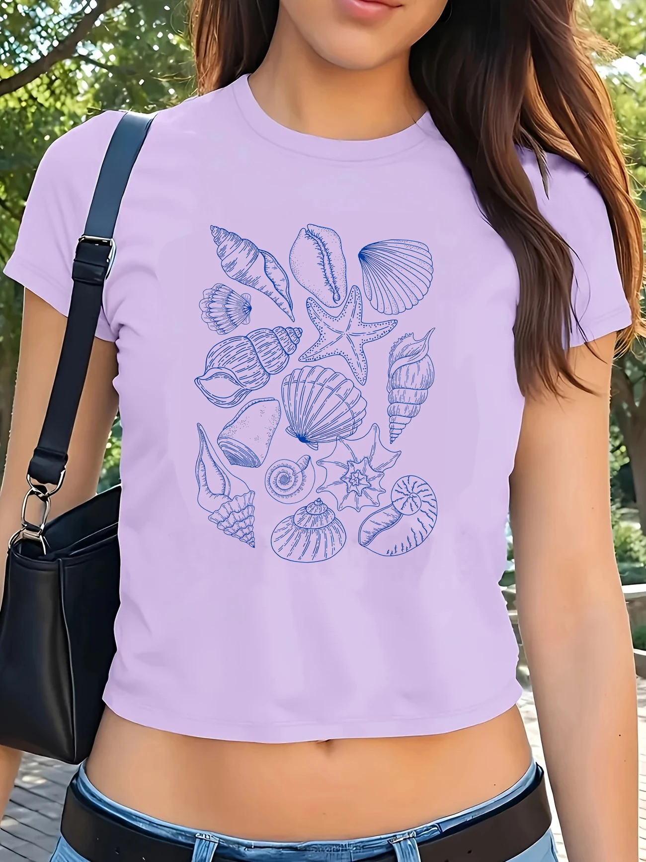 90s Hip Hop Cropped Ocean Animals Print T-shirt Crop Top Short Sleeve Top Spring Summer Women's Clothing Y2k Ladies Clothes
90s Hip Hop Cropped Ocean Animals Print T-shirt Crop Top Short Sleeve Top Spring Summer Women's Clothing Y2k Ladies Clothes