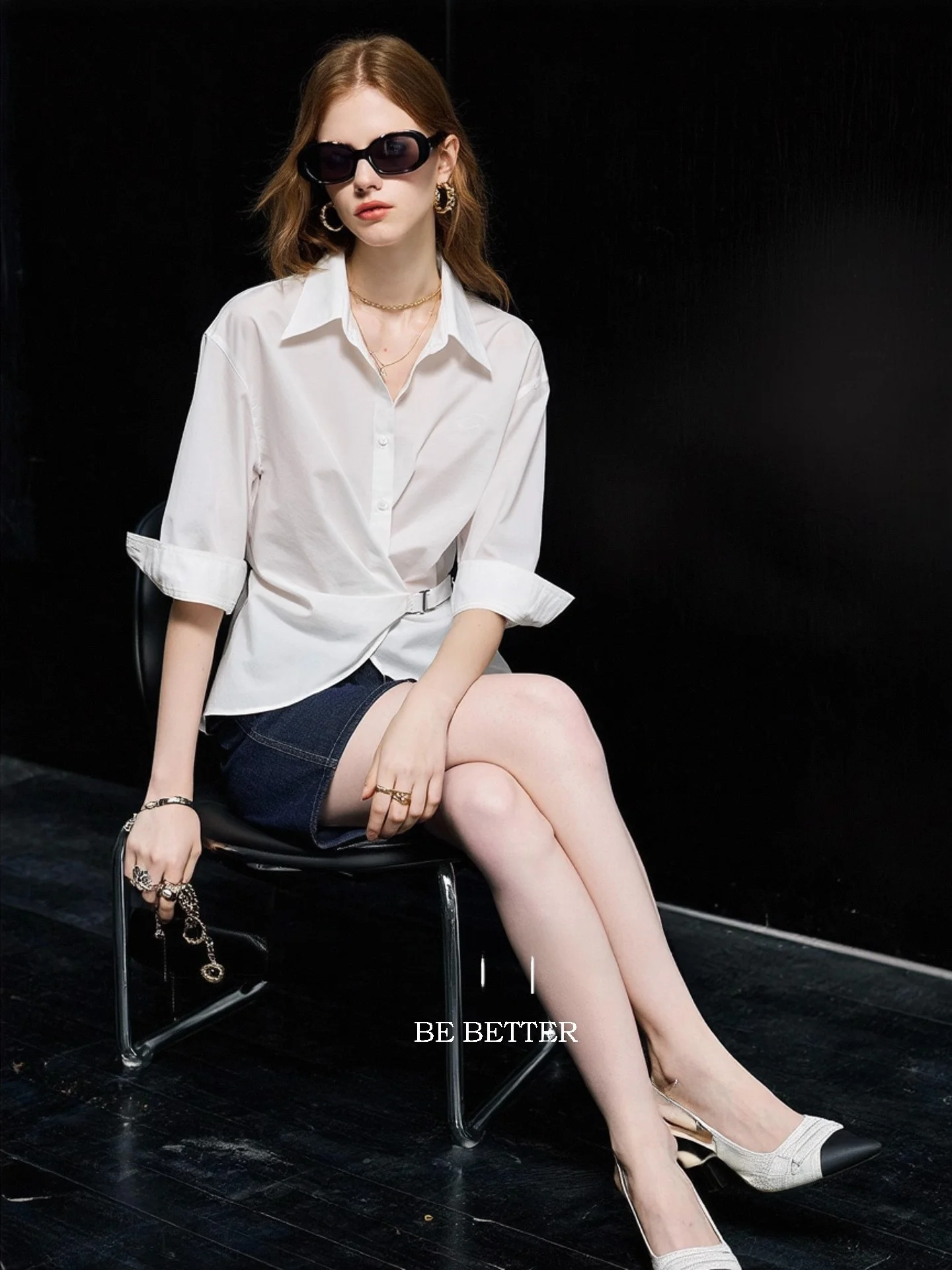 Huaappuw White Commuter Seven-Quarter Sleeve Shirt Fashionable Sun Protection Versatile Top French Style Fit for Daily Commut...
Huaappuw White Commuter Seven-Quarter Sleeve Shirt Fashionable Sun Protection Versatile Top French Style Fit for Daily Commut...