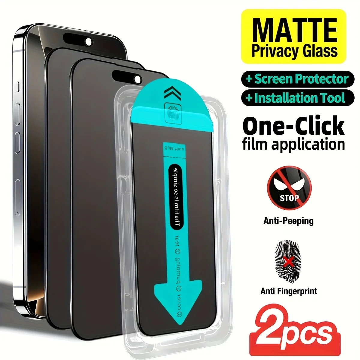 2pcs Oleophobic Dust Free Easy Installation Screen Protector For iPhone 17 13 12 11 14 16 15 Pro Max XS X XR Matte Privacy Glass
2pcs Oleophobic Dust Free Easy Installation Screen Protector For iPhone 17 13 12 11 14 16 15 Pro Max XS X XR Matte Privacy Glass