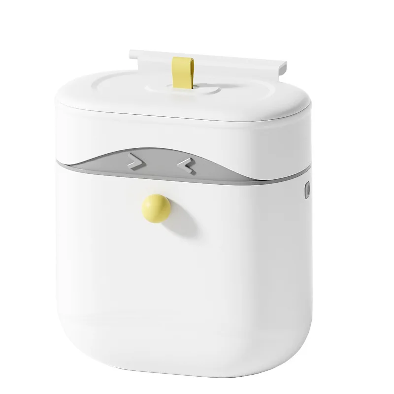 Kitchen trash can, large capacity flip, wall-mounted trash can, covered household food waste can
Kitchen trash can, large capacity flip, wall-mounted trash can, covered household food waste can