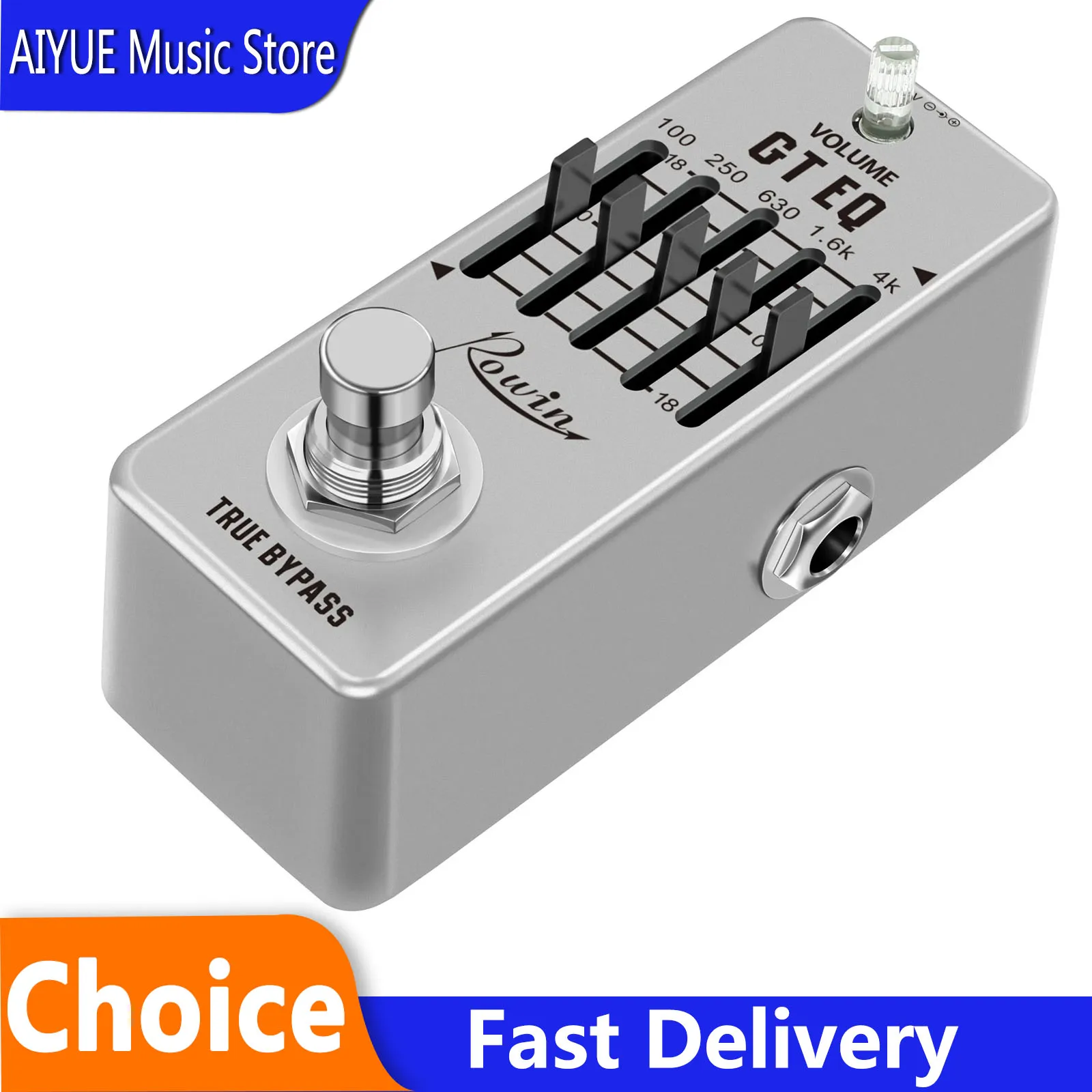 Rowin Equalizer GT EQ 5-Band Guitar Effect Pedal Equalizer Effectors Mini Size True Bypass Pedal Electric Guitar Parts
Rowin Equalizer GT EQ 5-Band Guitar Effect Pedal Equalizer Effectors Mini Size True Bypass Pedal Electric Guitar Parts