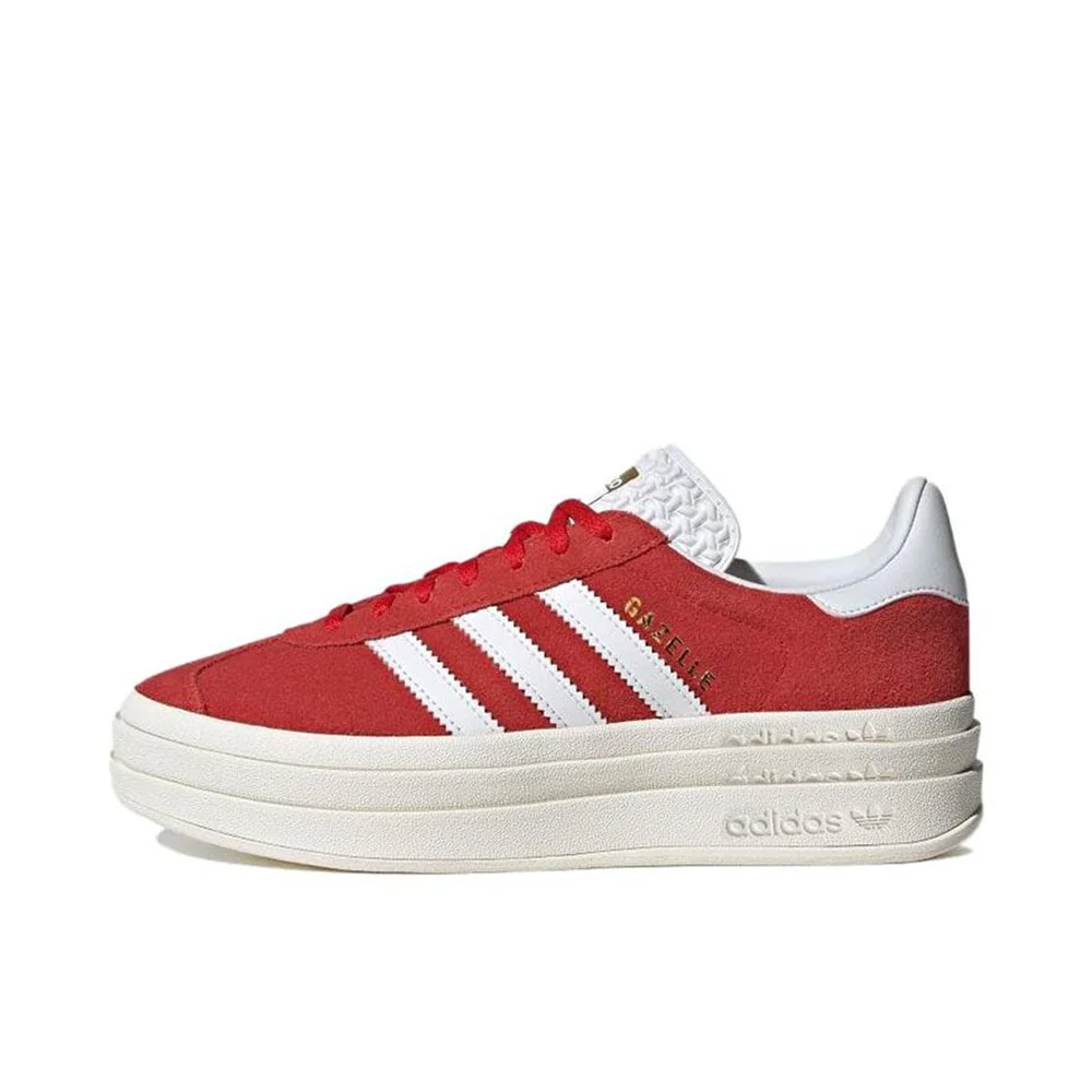Adidas Originals Gazelle Bold Women Reddish White Fashion Classic Height Increase Anti-slip German Training Board Shoes ID6990
Adidas Originals Gazelle Bold Women Reddish White Fashion Classic Height Increase Anti-slip German Training Board Shoes ID6990