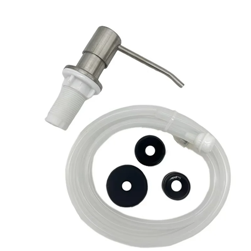 Дозатор для мыла для кухонной раковины, черный, из АБС-пластика, для жидкого мыла, моющего средства, лосьона, с элементами из нержавеющей стали
Дозатор для мыла для кухонной раковины, черный, из АБС-пластика, для жидкого мыла, моющего средства, лосьона, с элементами из нержавеющей стали