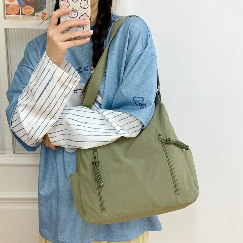 Solid Color Oxford Cloth Crossbody Bag Multi-Pocket Korean Style Single Shoulder Bag Large Capacity Adjustable Straps
Solid Color Oxford Cloth Crossbody Bag Multi-Pocket Korean Style Single Shoulder Bag Large Capacity Adjustable Straps