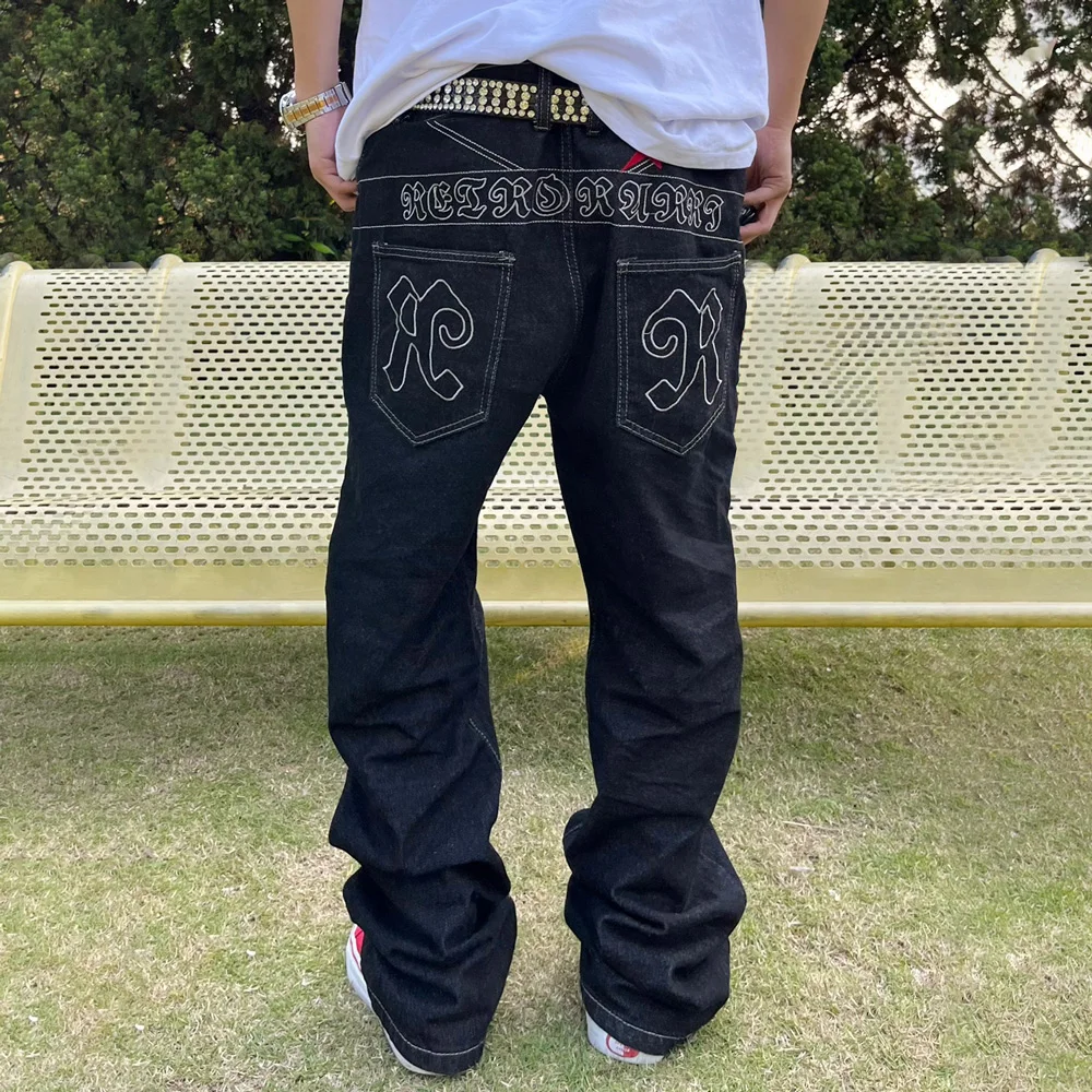 Jeans Men Black Streetwear Loose Denim Pants Hip Hop Straight-leg High Street Casual Thin Y2k Baggy Vaqueros Trousers Summer
Jeans Men Black Streetwear Loose Denim Pants Hip Hop Straight-leg High Street Casual Thin Y2k Baggy Vaqueros Trousers Summer