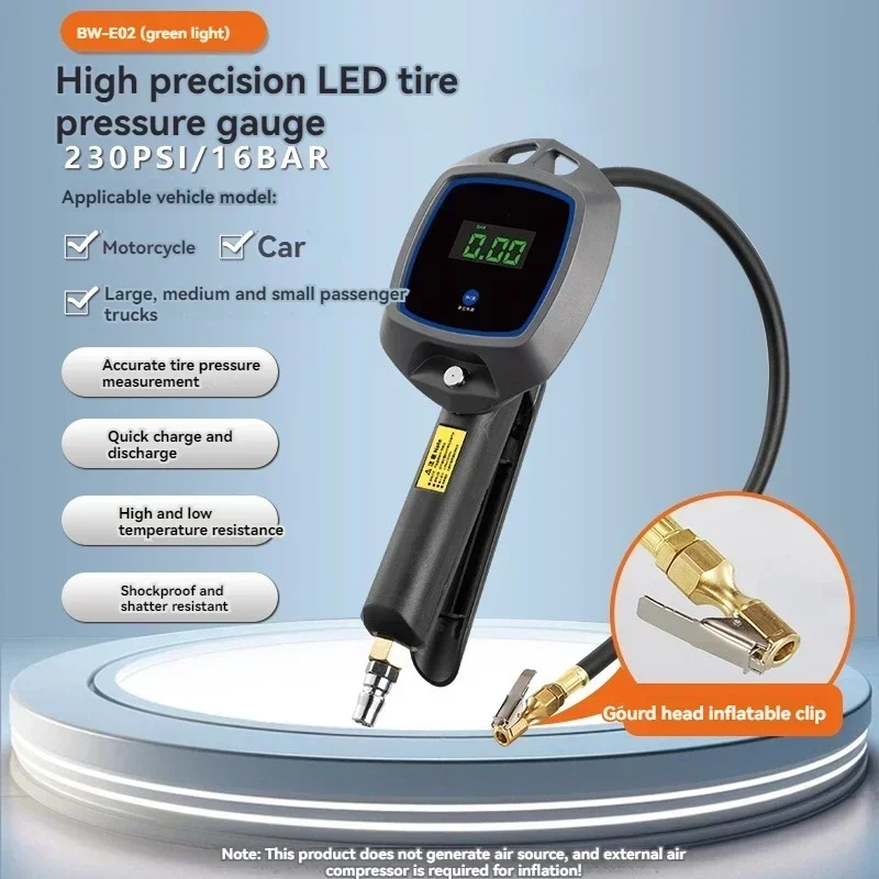 Обновленный автоматический манометр для зарядки шин, цифровой дисплей давления в шинах, электронный пистолет для измерения давления в шинах
Обновленный автоматический манометр для зарядки шин, цифровой дисплей давления в шинах, электронный пистолет для измерения давления в шинах