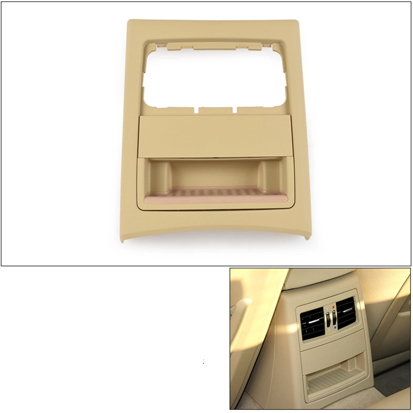Rear Console A/C Air Conditioning Outlet Vent Outer Frame Cover Replacement For BMW 3-Series E90 E91 2005-2012 320i 325i 330i
Rear Console A/C Air Conditioning Outlet Vent Outer Frame Cover Replacement For BMW 3-Series E90 E91 2005-2012 320i 325i 330i