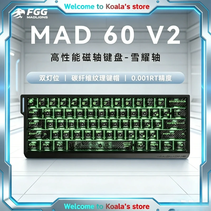 NEW FGG Madlions MAD60 V2 /MAD68 V2Magnetic Switch Keyboard 8000Hz Polling Rate RT0.001mm Wired Gaming Keyboard PC Accessories
NEW FGG Madlions MAD60 V2 /MAD68 V2Magnetic Switch Keyboard 8000Hz Polling Rate RT0.001mm Wired Gaming Keyboard PC Accessories