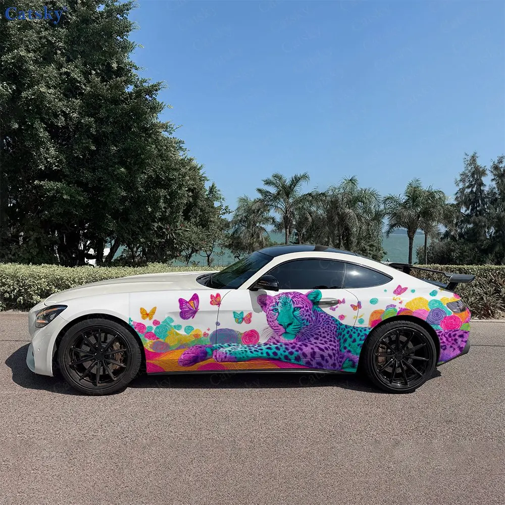2pcs Neon Leopard Butterfly Might, Durable, Fade-resistant, Enhance Vehicle Aesthetics With Bold Artistic Design Car Vinyl Wraps
2pcs Neon Leopard Butterfly Might, Durable, Fade-resistant, Enhance Vehicle Aesthetics With Bold Artistic Design Car Vinyl Wraps