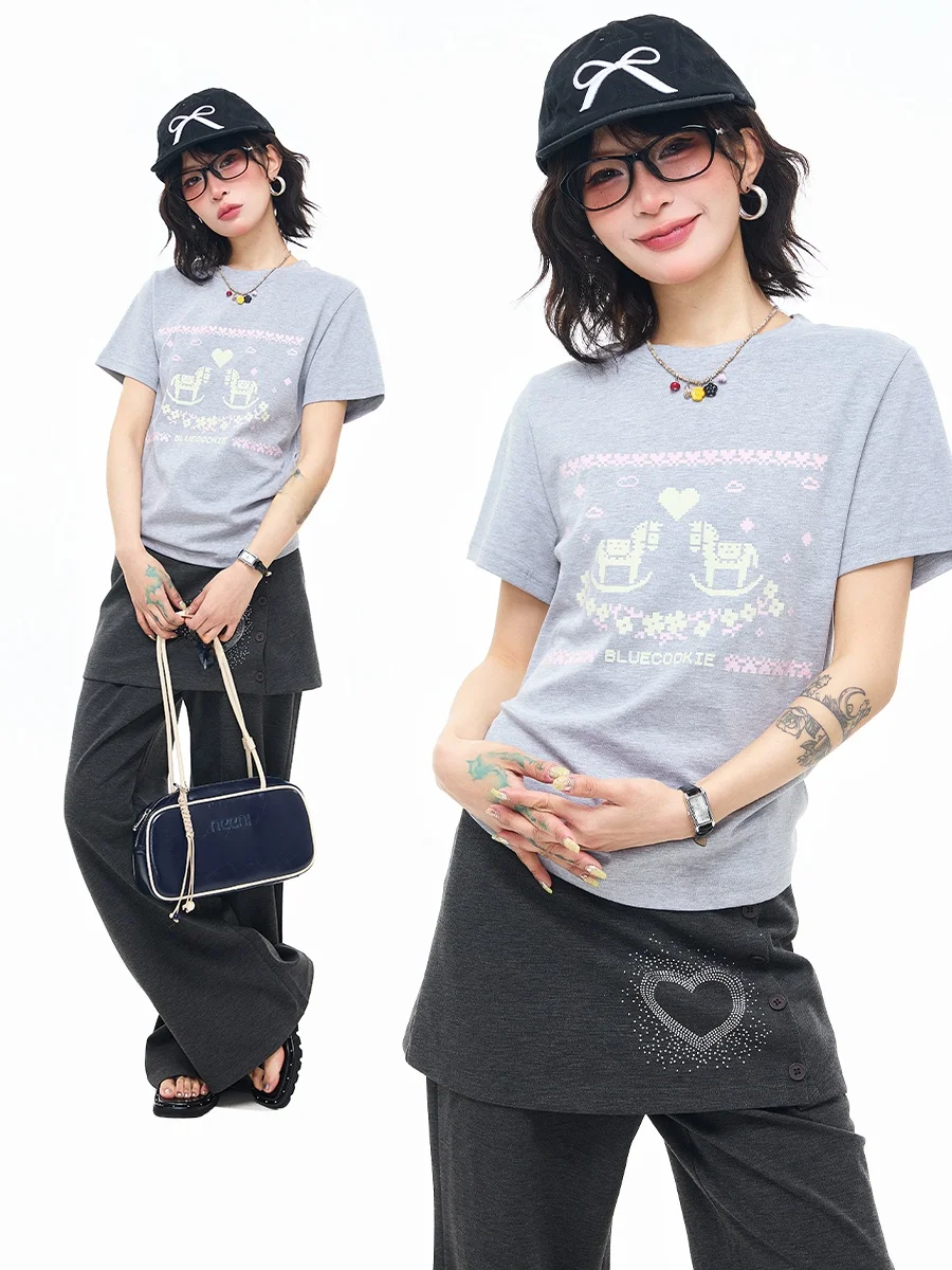 Женская футболка Sanowers Pixel Print ort Sve Slim Fit, летняя повседневная футболка с круглым вырезом, дышащая, удобная
Женская футболка Sanowers Pixel Print ort Sve Slim Fit, летняя повседневная футболка с круглым вырезом, дышащая, удобная