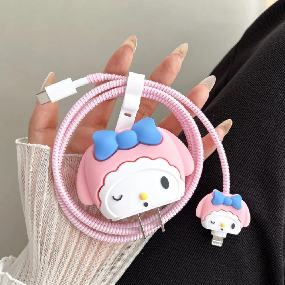 Kawaii Sanrio Kuromi Melody Charger Protective Case Cartoon Cinnamoroll Charger Head Safeguard Cases Suitable For Iphone Charger
Kawaii Sanrio Kuromi Melody Charger Protective Case Cartoon Cinnamoroll Charger Head Safeguard Cases Suitable For Iphone Charger