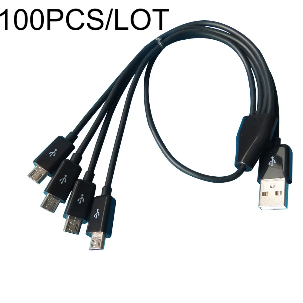 100PCS/LOT 50cm 4 in 1 Micro USB charger cable Power 4 Micro USB Devices At Once
100PCS/LOT 50cm 4 in 1 Micro USB charger cable Power 4 Micro USB Devices At Once