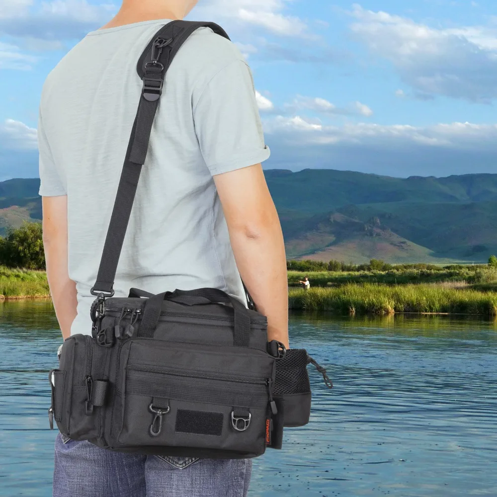IPX4 Waterproof Fishing Tackle Bag 15KG Load Weight Oxford Cloth Fishing Gear Bag Large Capacity Multifunctional Fishing Bag
IPX4 Waterproof Fishing Tackle Bag 15KG Load Weight Oxford Cloth Fishing Gear Bag Large Capacity Multifunctional Fishing Bag