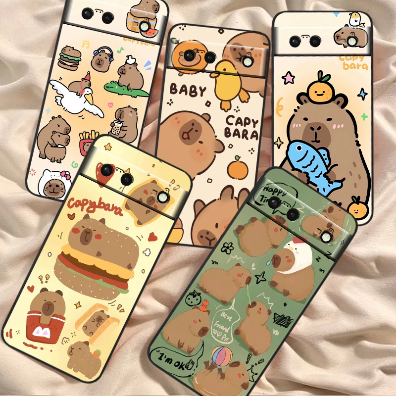 Capybara Cute Cartoon Cool For Google Pixel 8 7A 7 6A 6 5A 5 4 4A XL 5G Black Silicon Shockproof Shell Cover Phone Case
Capybara Cute Cartoon Cool For Google Pixel 8 7A 7 6A 6 5A 5 4 4A XL 5G Black Silicon Shockproof Shell Cover Phone Case