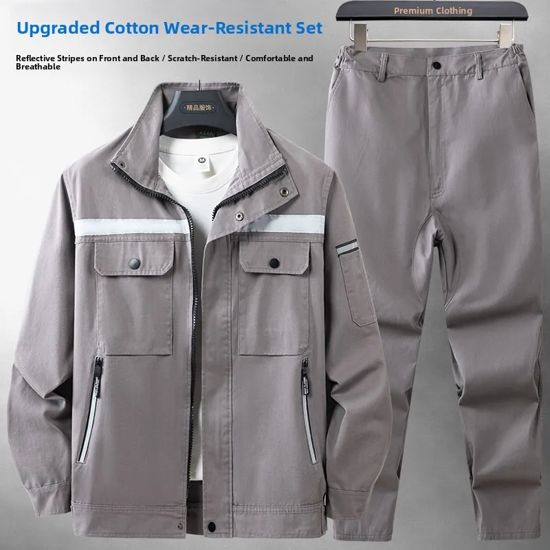 Thiened Pure Cotton Work orm Set Men's Spring Autumn Welding Anti-Scalding Labor Protection Clothes Wear Resis...
Thiened Pure Cotton Work orm Set Men's Spring Autumn Welding Anti-Scalding Labor Protection Clothes Wear Resis...