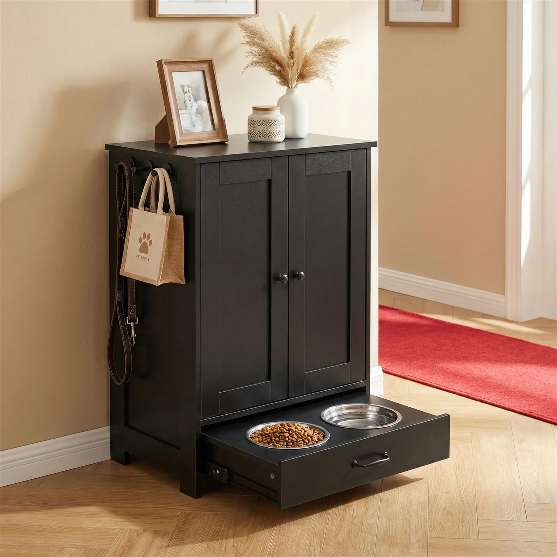 Hot Sales Wooden Dog Cat Storage Organizer Cabinet Hidden Pet Feeder Station with Storage Space for Home
Hot Sales Wooden Dog Cat Storage Organizer Cabinet Hidden Pet Feeder Station with Storage Space for Home