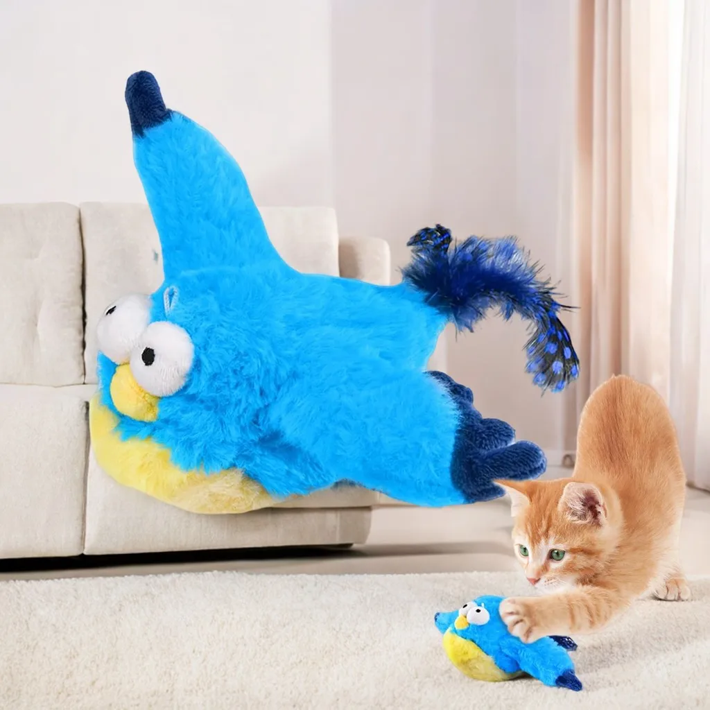 Flapping Bird Cat Toy Interactive Cat Toy Automatic Dancing Bird Cat Toy for Kitten Rechargeable Soft Cat Toy Cat Feather Plush
Flapping Bird Cat Toy Interactive Cat Toy Automatic Dancing Bird Cat Toy for Kitten Rechargeable Soft Cat Toy Cat Feather Plush