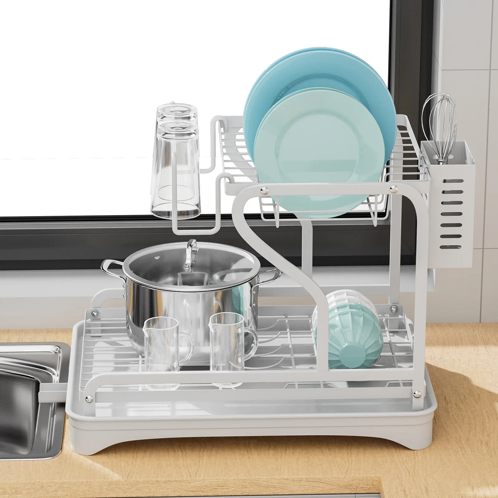 Kitchen Drain Dish Rack Household Bowls Plates Cutlery Cup Storage Rack Cupboard Countertop Multifunctional Bowl Rack
Kitchen Drain Dish Rack Household Bowls Plates Cutlery Cup Storage Rack Cupboard Countertop Multifunctional Bowl Rack