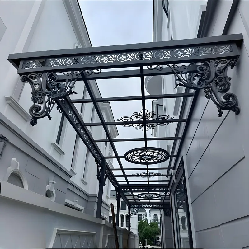 Элегантный автоматический навес в стиле павильона из кованого железа для наружного применения, высококачественный оконный козырек для дома в современном дизайне
Элегантный автоматический навес в стиле павильона из кованого железа для наружного применения, высококачественный оконный козырек для дома в современном дизайне