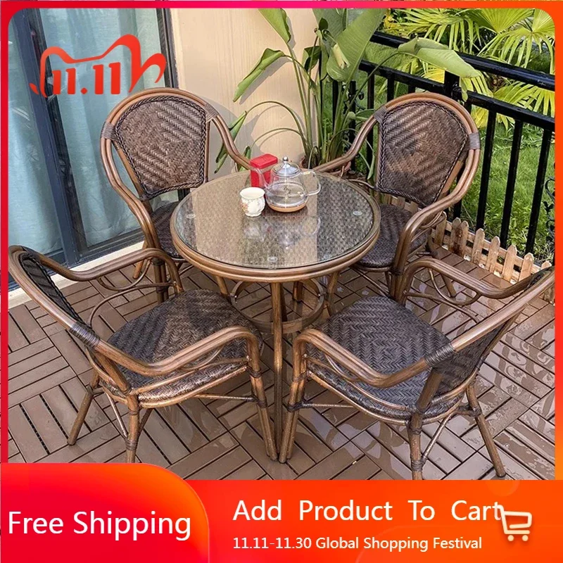 Armchair Rattan Chair Outdoor Tables Courtyard Lounge Nordic Luxury Outdoor Tables Minimalist Backyard Tuinmeubelsets Furniture
Armchair Rattan Chair Outdoor Tables Courtyard Lounge Nordic Luxury Outdoor Tables Minimalist Backyard Tuinmeubelsets Furniture