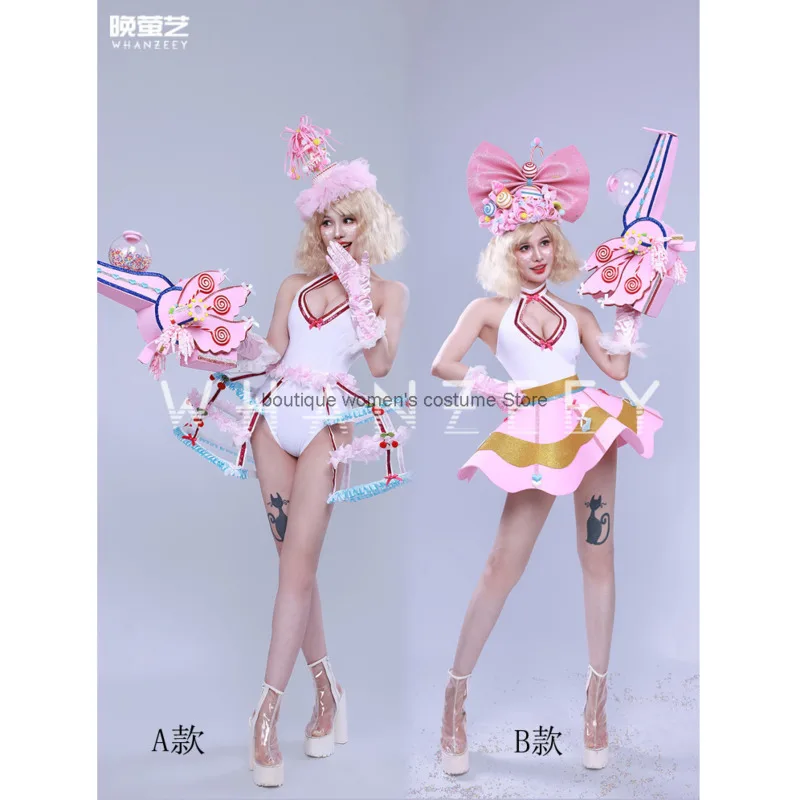 Wan Ying Yi Bar Gogo Performance Costume New Pink Snowflake Machine Cute Candy 61st Children's Day 520 Party Customized
Wan Ying Yi Bar Gogo Performance Costume New Pink Snowflake Machine Cute Candy 61st Children's Day 520 Party Customized