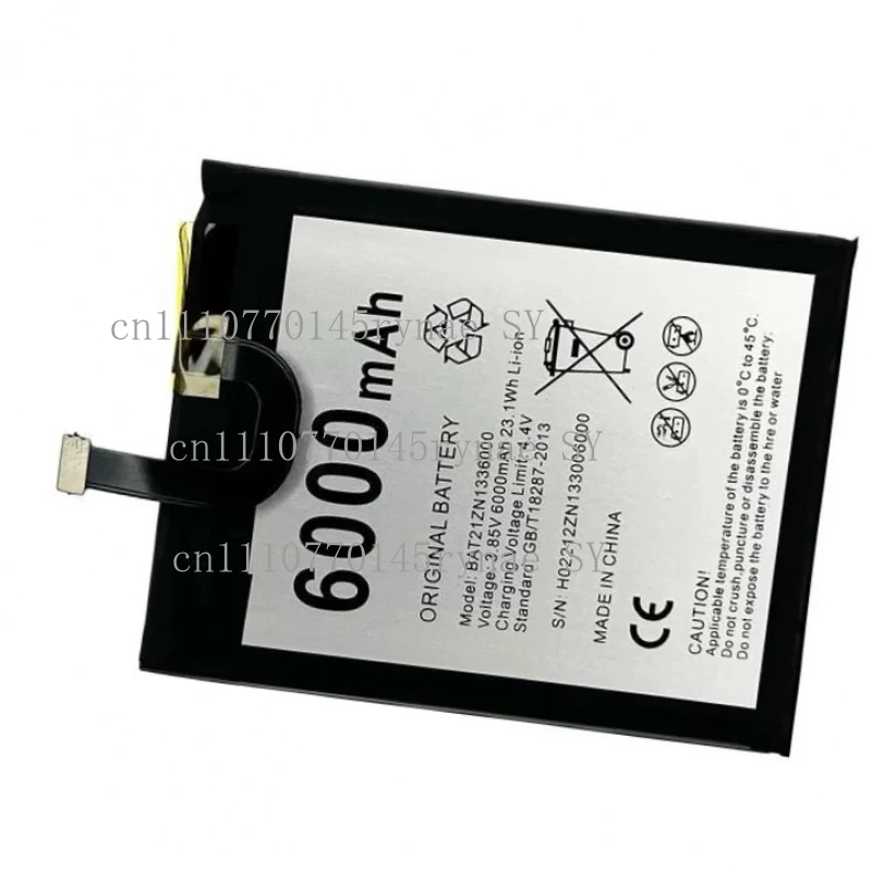 Original 6000mAh Battery For Doogee V2 Genuine BAT21ZN1336000 Replacement Li-ion Battery
Original 6000mAh Battery For Doogee V2 Genuine BAT21ZN1336000 Replacement Li-ion Battery