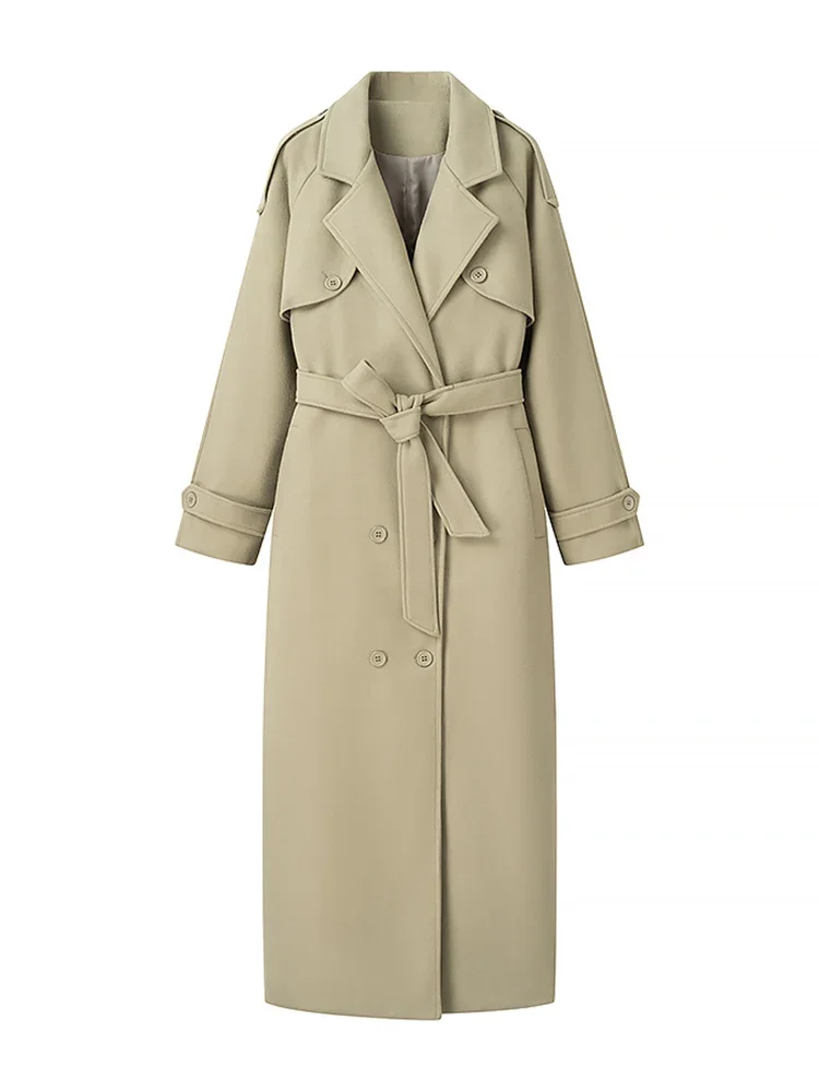 Willshela Women Fashion With Belt Beige Double Breasted Back Slit Trench Vintage Lapel Neck Long Sleeves Female Chic Outfits
Willshela Women Fashion With Belt Beige Double Breasted Back Slit Trench Vintage Lapel Neck Long Sleeves Female Chic Outfits