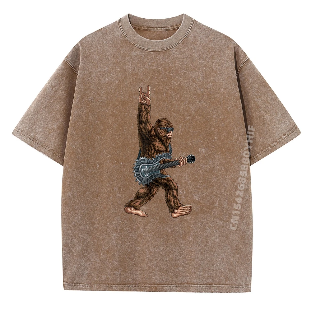 Short Sleeve Tops & Tees Printed Premium Cotton Mans T Shirts Bigfoot Playing A Dragon Guitar Outdoor Washed Tops Tees Loose
Short Sleeve Tops & Tees Printed Premium Cotton Mans T Shirts Bigfoot Playing A Dragon Guitar Outdoor Washed Tops Tees Loose