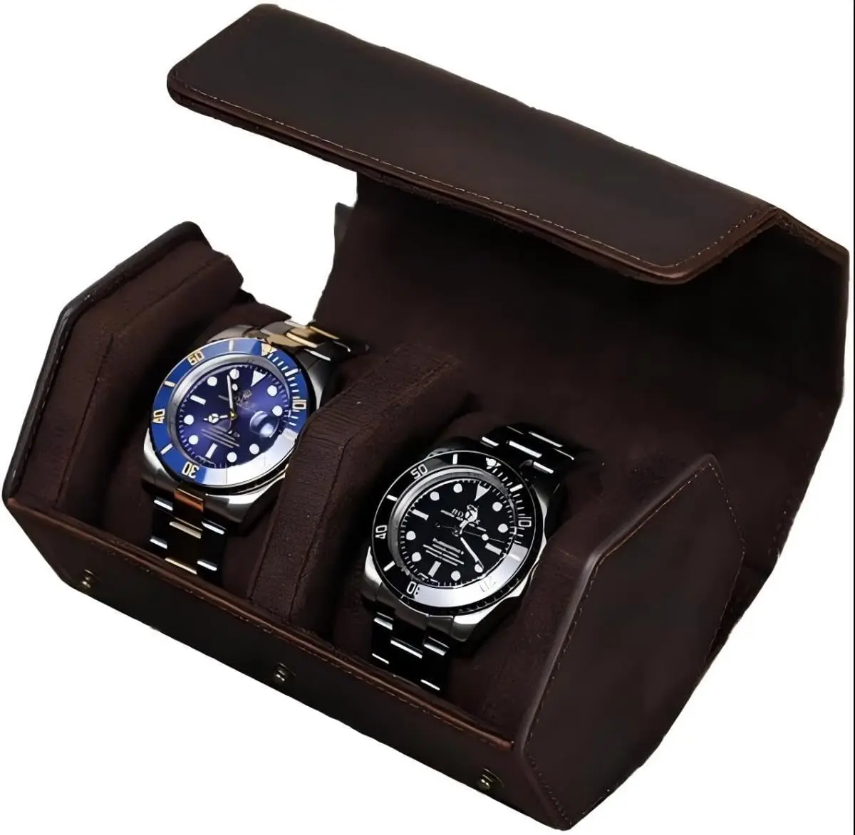 Genuine Leather Watch Roll Travel Case, Vintage Full Grain Hexagon Watch Storage Organizer with Removable Pillows for Home &
Genuine Leather Watch Roll Travel Case, Vintage Full Grain Hexagon Watch Storage Organizer with Removable Pillows for Home &