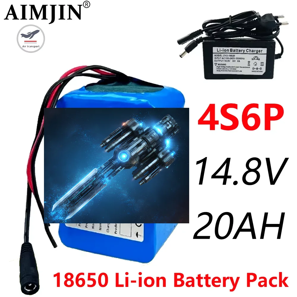 100% New 14.8V 20Ah 4S6P 18650 Li-iom Battery Pack Night Fishing Lamp Heater Miner's Amplifier Batteries with BMS 
100% New 14.8V 20Ah 4S6P 18650 Li-iom Battery Pack Night Fishing Lamp Heater Miner's Amplifier Batteries with BMS