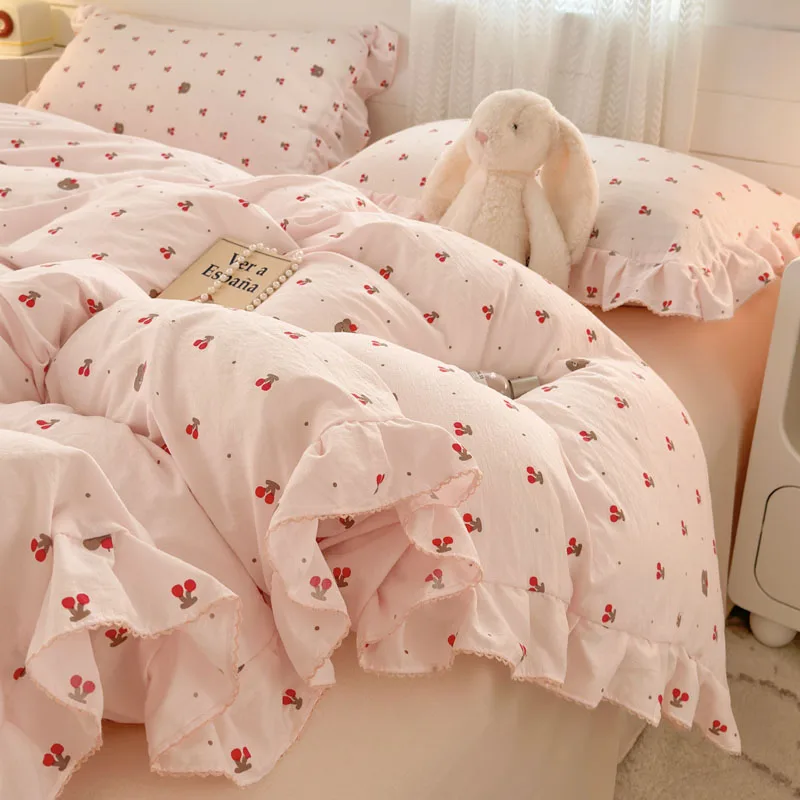Elegant and Casual Bedding Sets with Pillowcases and Quilt Cover Bedroom Decor for Woman and Girls 4Pcs
Elegant and Casual Bedding Sets with Pillowcases and Quilt Cover Bedroom Decor for Woman and Girls 4Pcs
