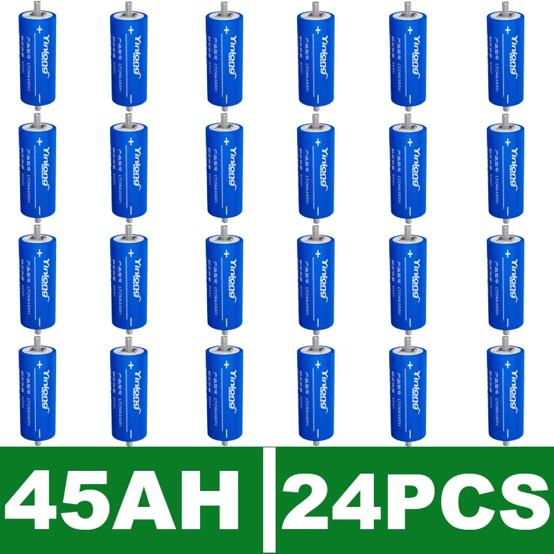 24 шт., 2,3 В, 45 Ач, литиевый титанат lto 66160, аккумулятор yinlong 10c, DIY, 48 В, электрическая лодка, солнечный динамик, автомобильное питание, беспошлинный аккумулятор 
24 шт., 2,3 В, 45 Ач, литиевый титанат lto 66160, аккумулятор yinlong 10c, DIY, 48 В, электрическая лодка, солнечный динамик, автомобильное питание, беспошлинный аккумулятор