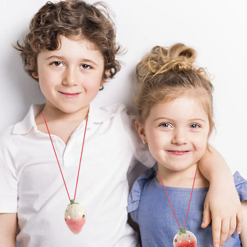 Керамическая окарина с 6 отверстиями в форме клубники, портативный духовой инструмент для начинающих, для детей, музыкальный подарок, керамическая окарина
Керамическая окарина с 6 отверстиями в форме клубники, портативный духовой инструмент для начинающих, для детей, музыкальный подарок, керамическая окарина