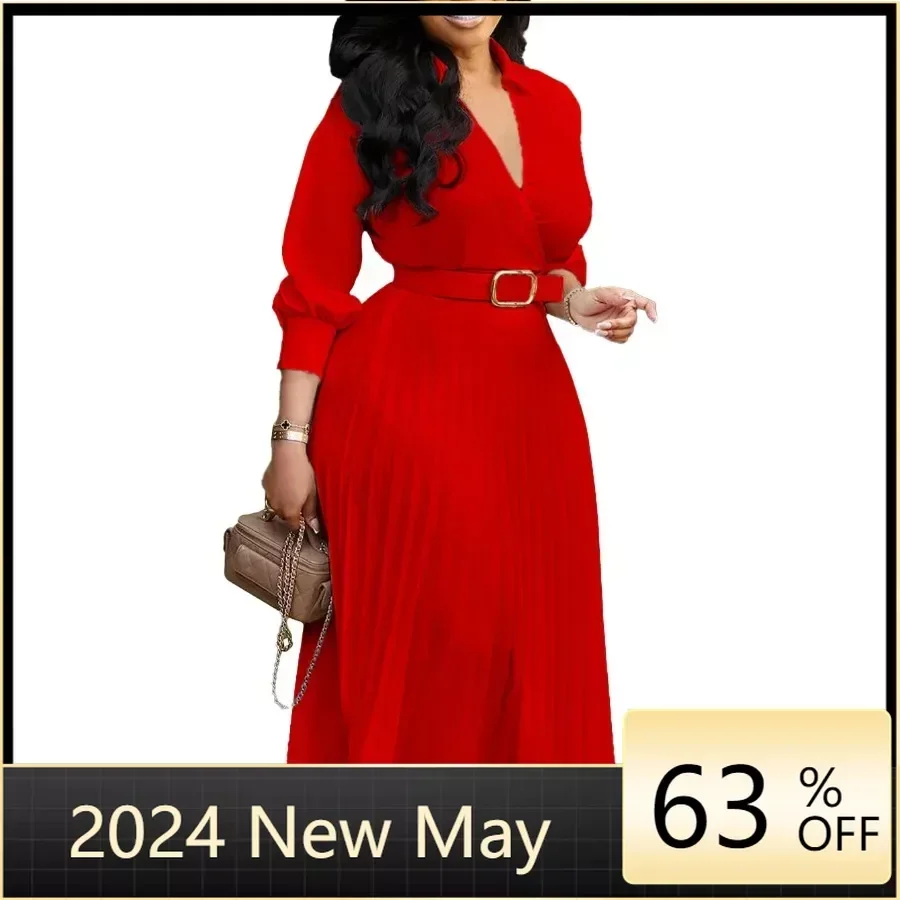 2024 Pleat African Paty Evening Dresses for Women Summer Elegant African 3/4 Sleeve V-neck Polyester Long Dress Gowns S-3XL
2024 Pleat African Paty Evening Dresses for Women Summer Elegant African 3/4 Sleeve V-neck Polyester Long Dress Gowns S-3XL