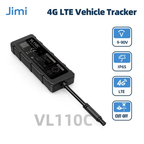 Jimi VL110C Small 4G LTE Vehicle GPS Tracker With Smart Alert Remote Cut-Off Real-time Tracking Waterproof Car Motorcyc Locator