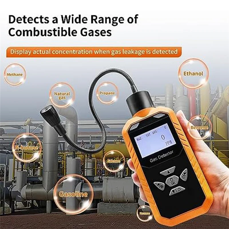 A55F-Combustible Gas Leak Rechargeable Gas Sniffer,Handheld Natural Gas Locate Sources Gas
A55F-Combustible Gas Leak Rechargeable Gas Sniffer,Handheld Natural Gas Locate Sources Gas