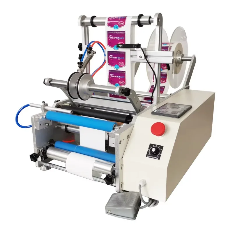 Desktop Label Applicator Machine Manual Semi-Automatic for round Bottle Packaging Equipment 
Desktop Label Applicator Machine Manual Semi-Automatic for round Bottle Packaging Equipment