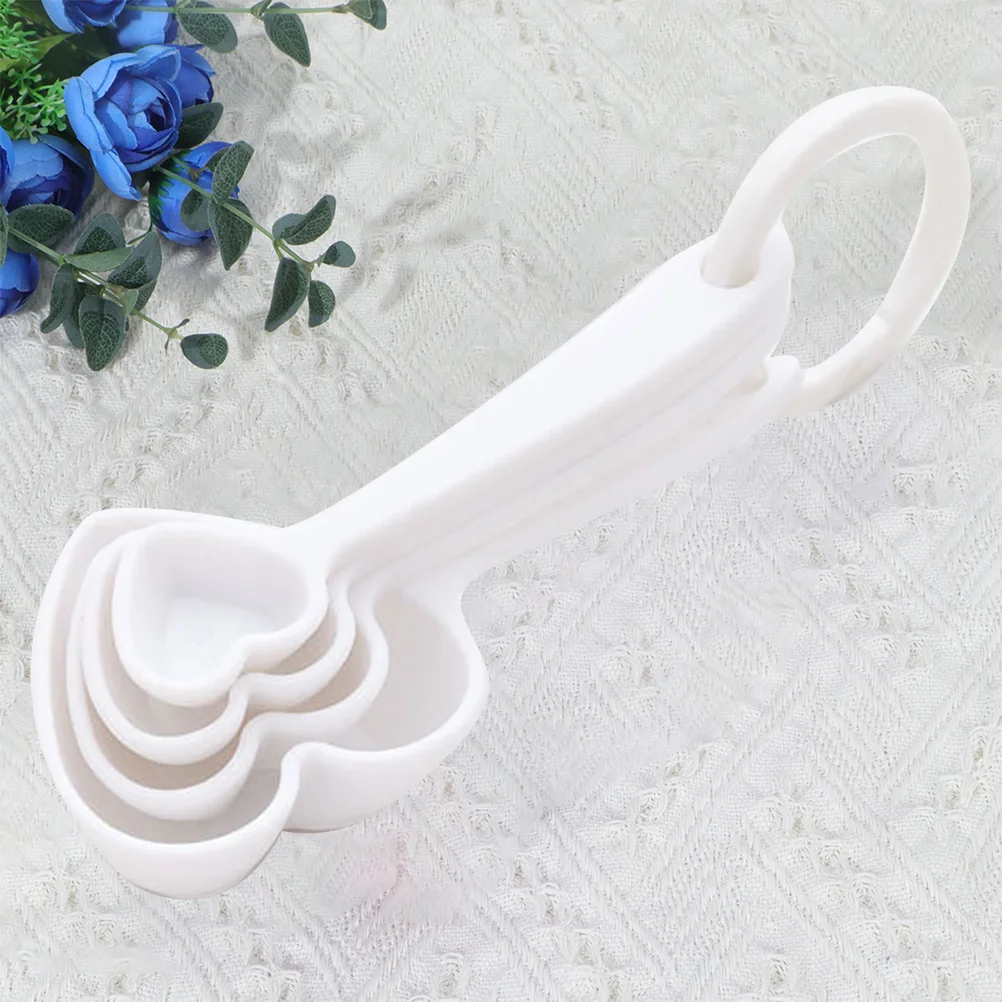 12pcs Heart Shaped Measuring Spoon Set Plastic Dessert Spoon Ergonomic Handle Food Grade Creative Flatware Home for Coffee
12pcs Heart Shaped Measuring Spoon Set Plastic Dessert Spoon Ergonomic Handle Food Grade Creative Flatware Home for Coffee