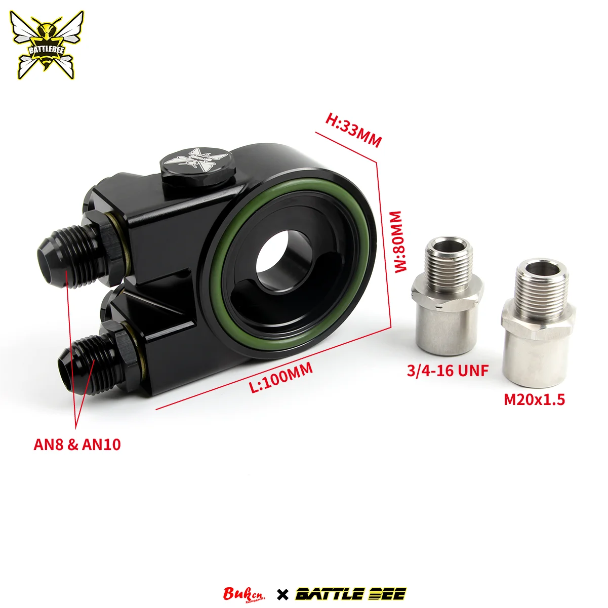 Universal automotive modification oil-cooled oil pan radiator oil transfer adapter suitable for 80mm oil filter housings.
Universal automotive modification oil-cooled oil pan radiator oil transfer adapter suitable for 80mm oil filter housings.